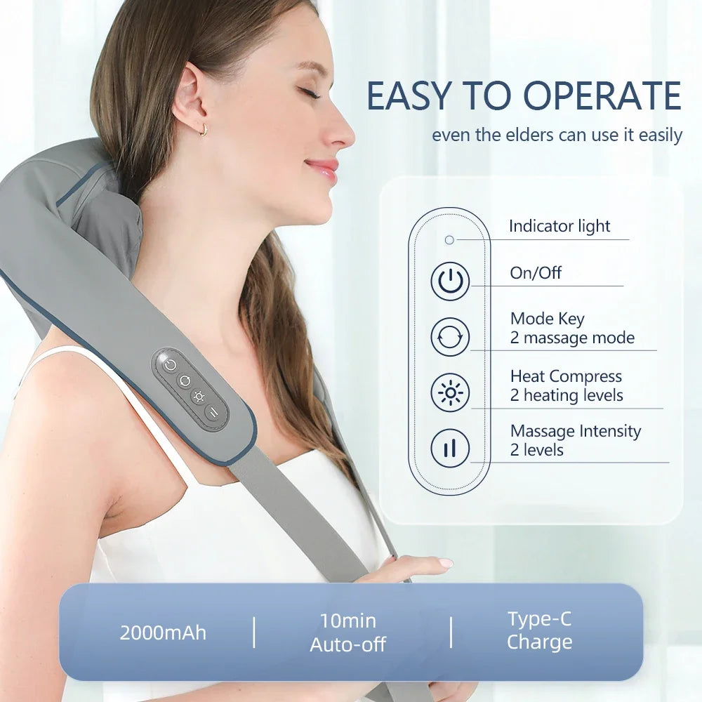 RelaxPro Neck Massager: Your relaxation haven at home!